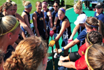 Field Hockey huddle